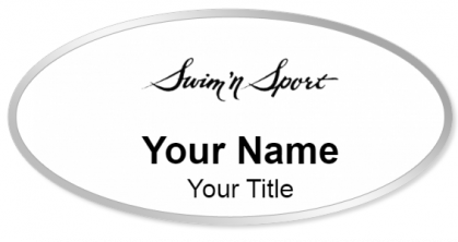 Custom name badges for Swim n Sport