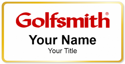Custom name badges for Golfsmith