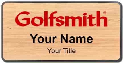 Custom name badges for Golfsmith
