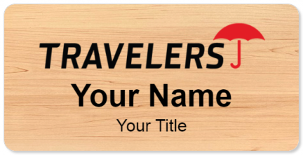 Custom name badges for Travelers Insurance