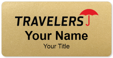 Custom name badges for Travelers Insurance
