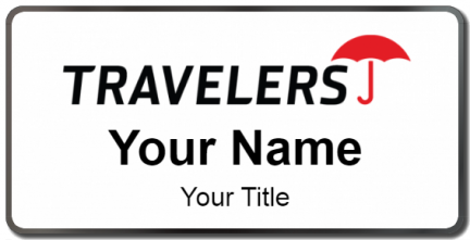Custom name badges for Travelers Insurance