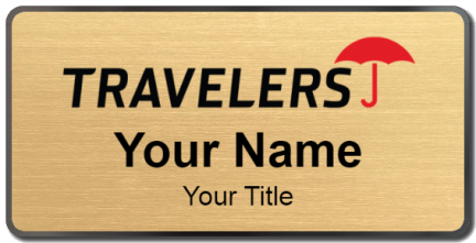 Custom name badges for Travelers Insurance