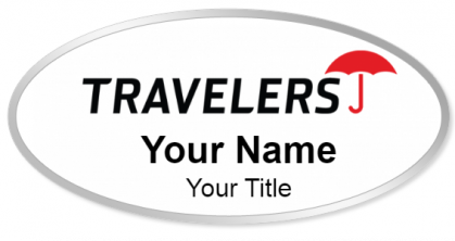 Custom name badges for Travelers Insurance