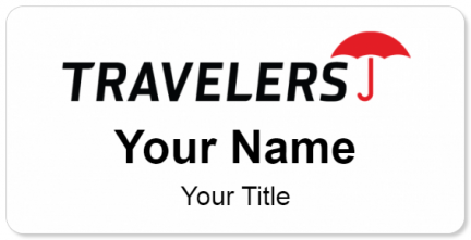 Custom name badges for Travelers Insurance