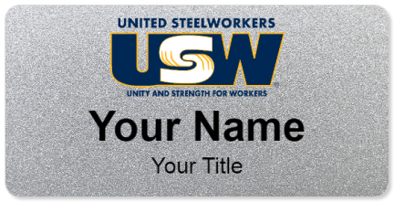 Custom name badges for United Steelworkers