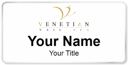 Custom name badges for Venetian Nail Spa
