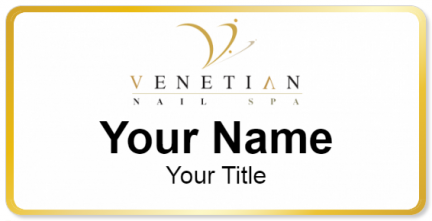 Custom name badges for Venetian Nail Spa