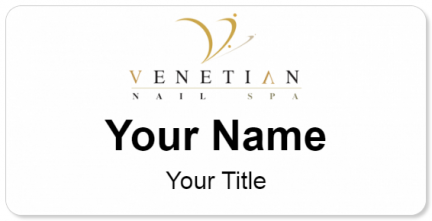 Custom name badges for Venetian Nail Spa
