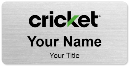 Custom name badges for Cricket Wireless