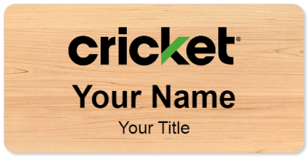 Custom name badges for Cricket Wireless