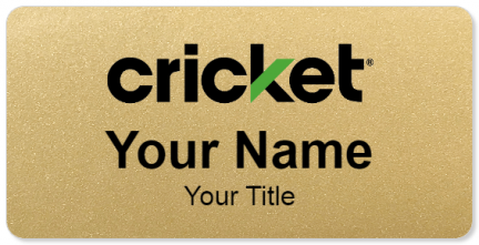 Custom name badges for Cricket Wireless