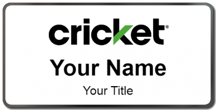 Custom name badges for Cricket Wireless
