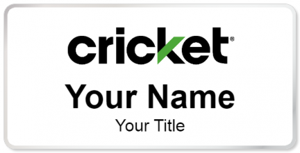 Custom name badges for Cricket Wireless