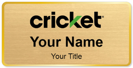 Custom name badges for Cricket Wireless