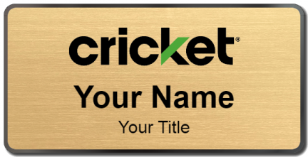 Custom name badges for Cricket Wireless