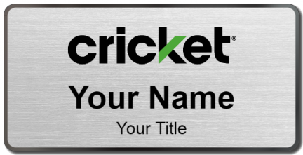 Custom name badges for Cricket Wireless