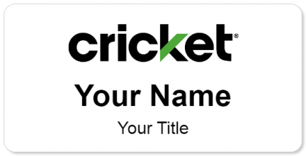 Custom name badges for Cricket Wireless