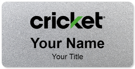 Custom name badges for Cricket Wireless