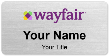 Custom name badges for Wayfair