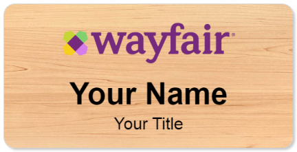 Custom name badges for Wayfair