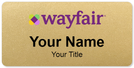 Custom name badges for Wayfair