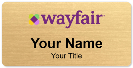 Custom name badges for Wayfair