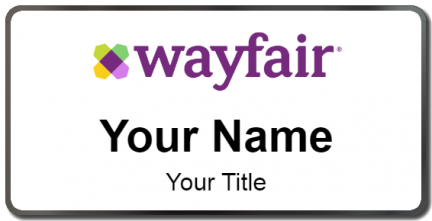 Custom name badges for Wayfair
