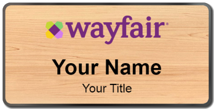 Custom name badges for Wayfair