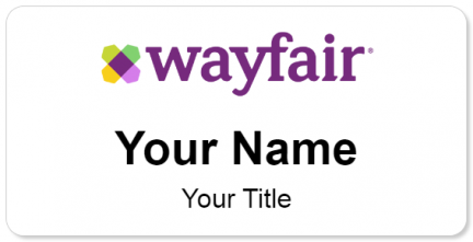 Custom name badges for Wayfair