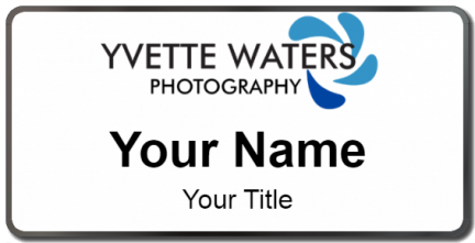 Custom name badges for Yvette Waters Photography