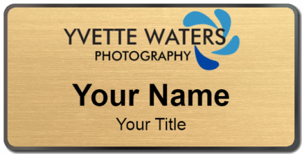 Custom name badges for Yvette Waters Photography