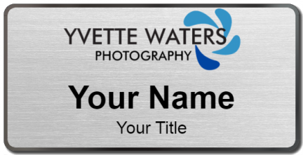 Custom name badges for Yvette Waters Photography