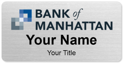 Custom name badges for Bank of Manhattan