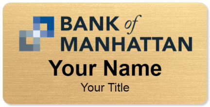Custom name badges for Bank of Manhattan