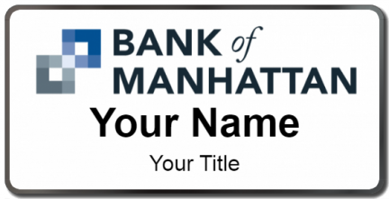 Custom name badges for Bank of Manhattan
