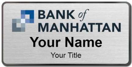 Custom name badges for Bank of Manhattan