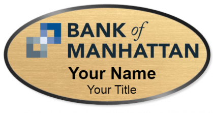 Custom name badges for Bank of Manhattan