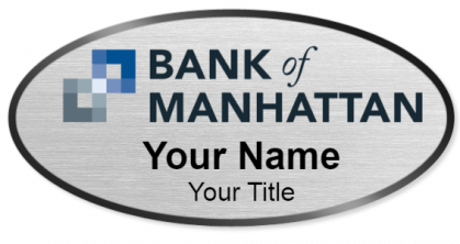 Custom name badges for Bank of Manhattan