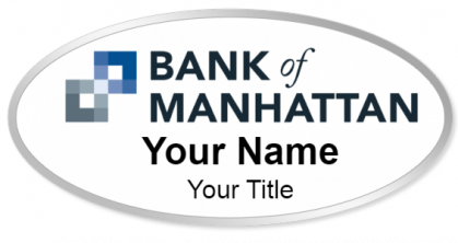 Custom name badges for Bank of Manhattan