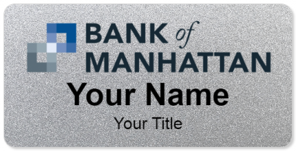 Custom name badges for Bank of Manhattan