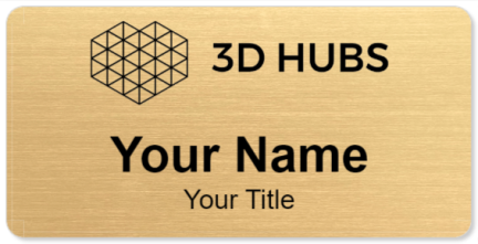 Custom name badges for 3D HUBS
