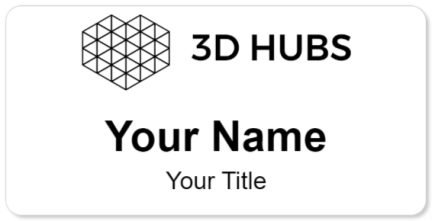 Custom name badges for 3D HUBS