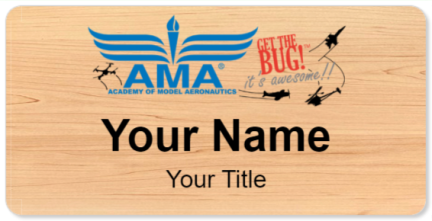 Custom name badges for Academy of Model Aeronautics