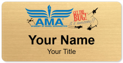 Custom name badges for Academy of Model Aeronautics