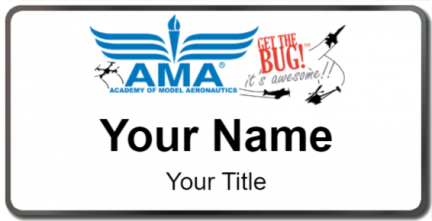 Custom name badges for Academy of Model Aeronautics