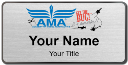 Custom name badges for Academy of Model Aeronautics