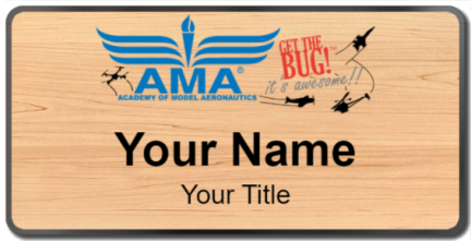 Custom name badges for Academy of Model Aeronautics