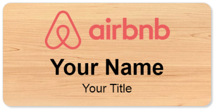 Custom name badges for airbnb
