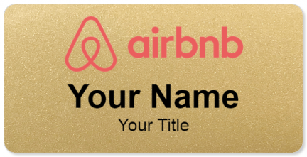 Custom name badges for airbnb